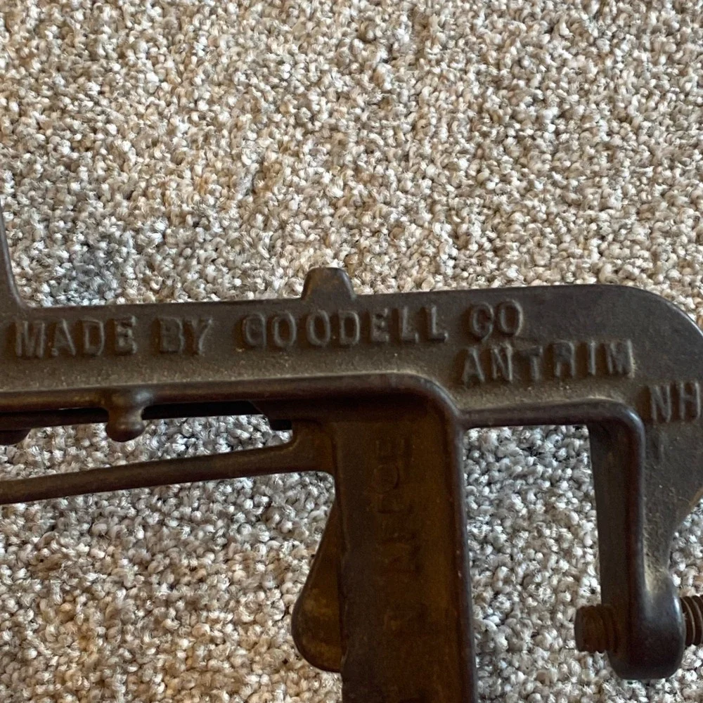 Antique Goodell Co White Mountain Apple Peeler Cast‎ Iron Hand Crank Antrim NH